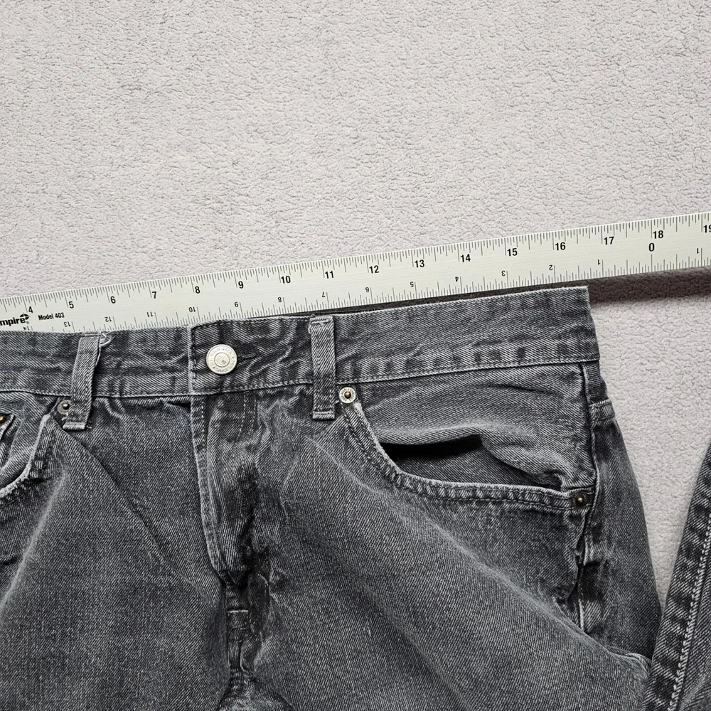 US Polo Assn Premium Denim Jeans Mens 33x30 Gray Straight Leg Faded Casual